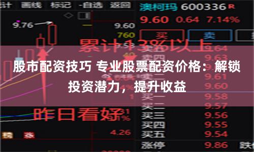 股市配资技巧 专业股票配资价格：解锁投资潜力，提升收益
