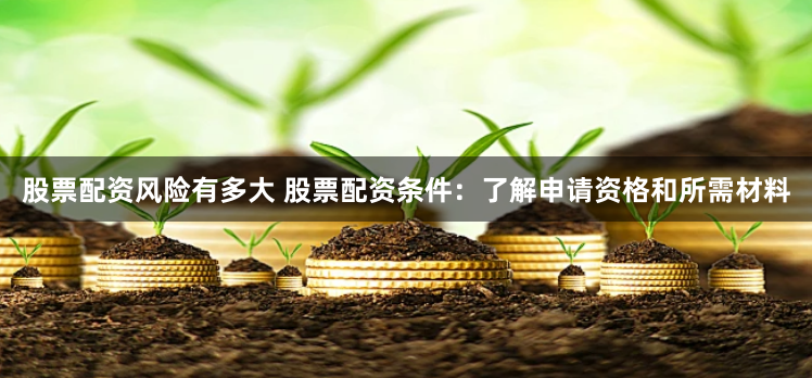 股票配资风险有多大 股票配资条件：了解申请资格和所需材料